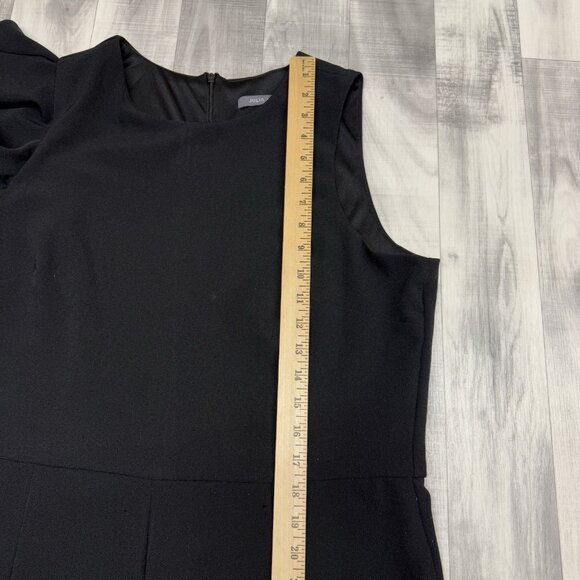 ✅Julia Jordan Jumpsuit Womens Size 16 Black Hunter Crepe Ruffle Shoulder Elegant - Picture 5 of 10